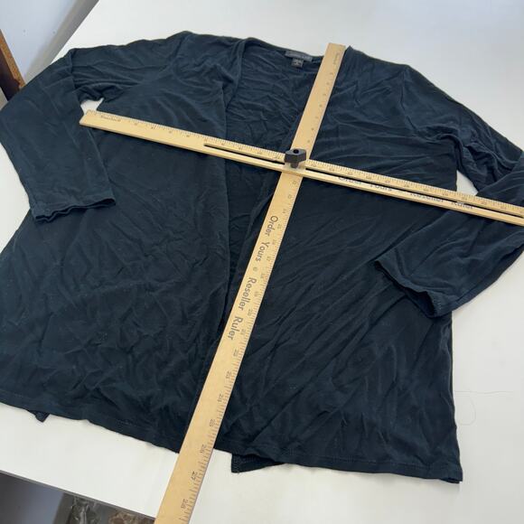 J.Jill Cardigan Womens Medium Petite Black Knit Split Back Sweater - Picture 6 of 10